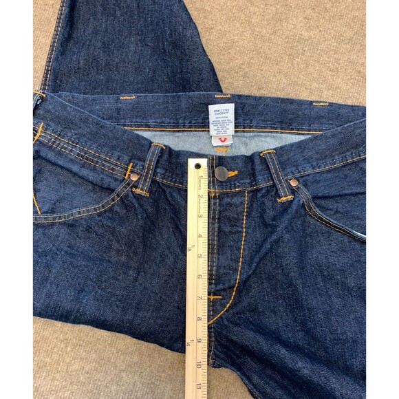 True Religion Danny Bootcut Jeans Mens 38 (40x34) Mid Rise USA Dark Wash Denim - Picture 6 of 9